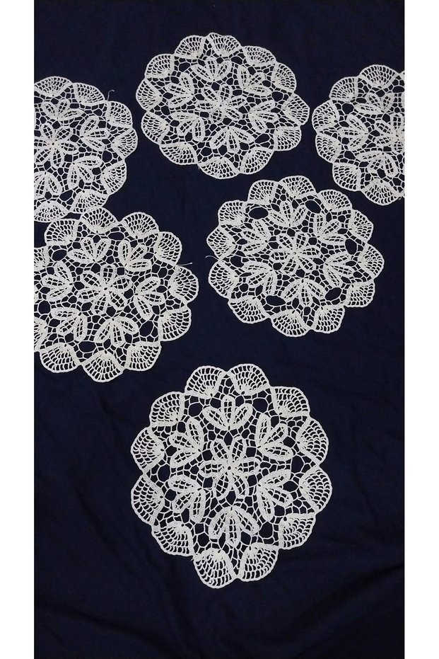 6-Piece Bedroom Set Knitted from 20 Centimeters Diameter Floş Yarn