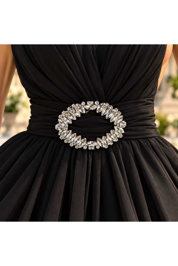 Evening Dress Belt Buckle with Crystal Stones 9cm - 6.5cm Buckle Wedding Dress Buckle Engagement Henna