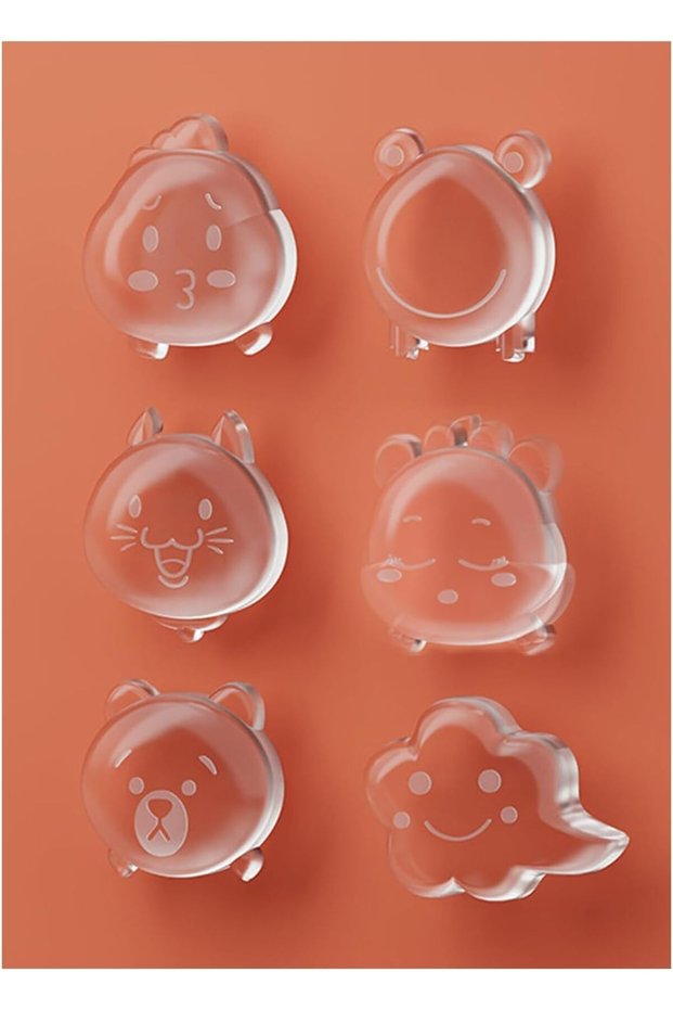 6 PCS Door Stoppers Clear Silicone Wall Protector Shield