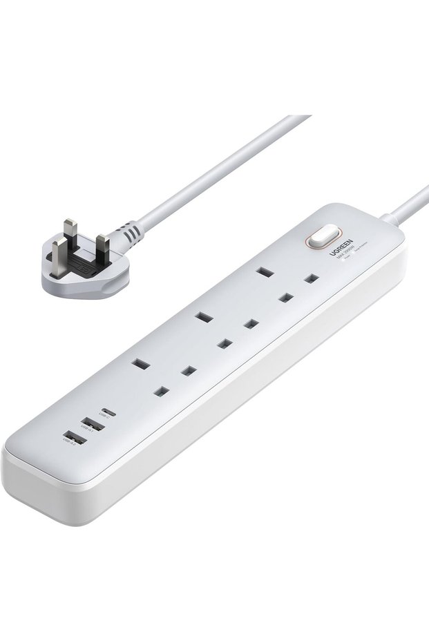 كابل تمديد 6 في 1 مع شاحن PD30W (2 منفذ USB-C، 1 منفذ USB-A) من النوع C