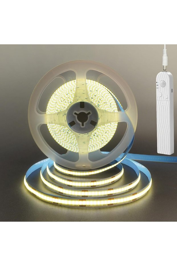شريط إضاءة LED COB قابل للتعتيم مع مستشعر حركة، يعمل بالشحن عبر USB، بطارية مدمجة 1500 مللي أمبير، ثلاثة أوضاع.