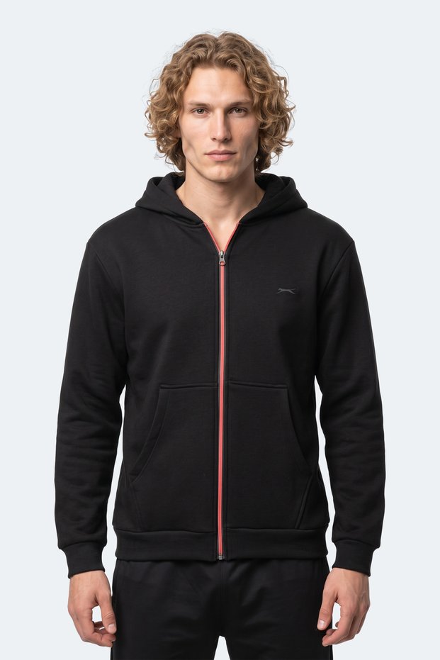 Kishan I Men's Hooded Black Sweatshirt