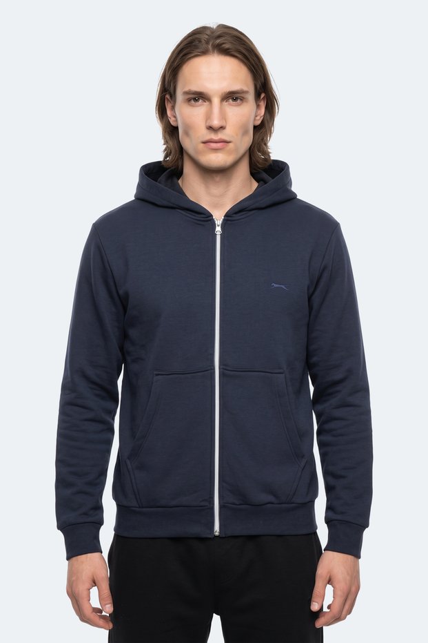 Kishan I Men's Hooded Navy Blue Sweatshirt