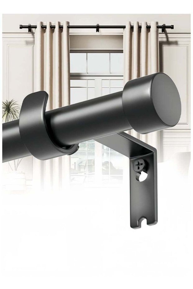Lee Yon Curtain Rod Curtain Poles Set for Eyelet Curtains 25mm Diameter Splicing Heavy Duty Drapery