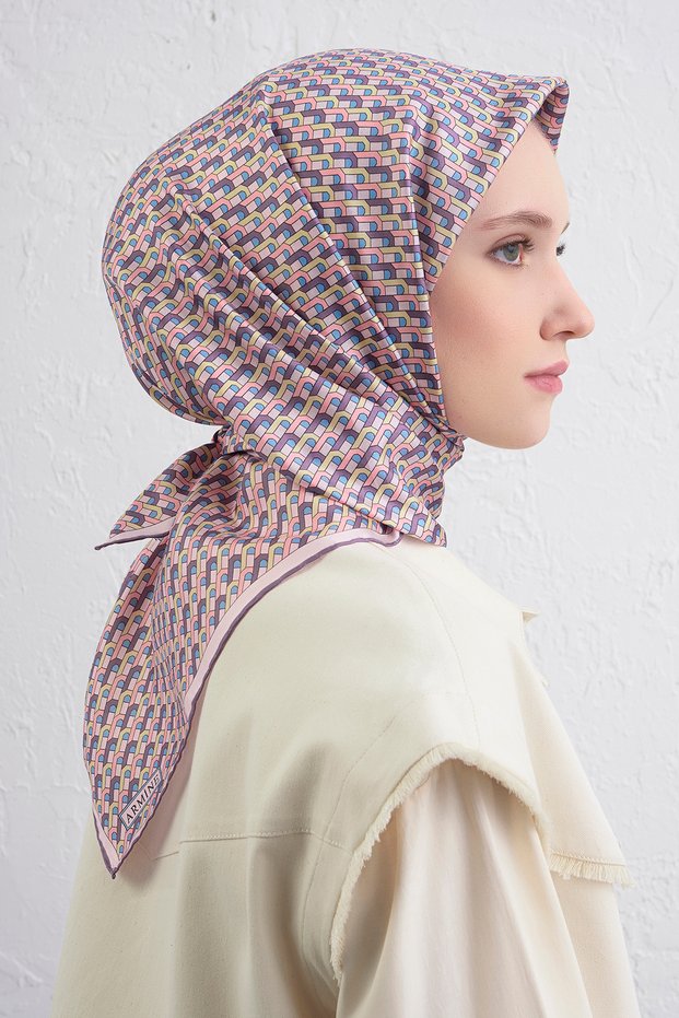 100% Sura Silk Scarf 9417D (S) (Nostalgia)-37