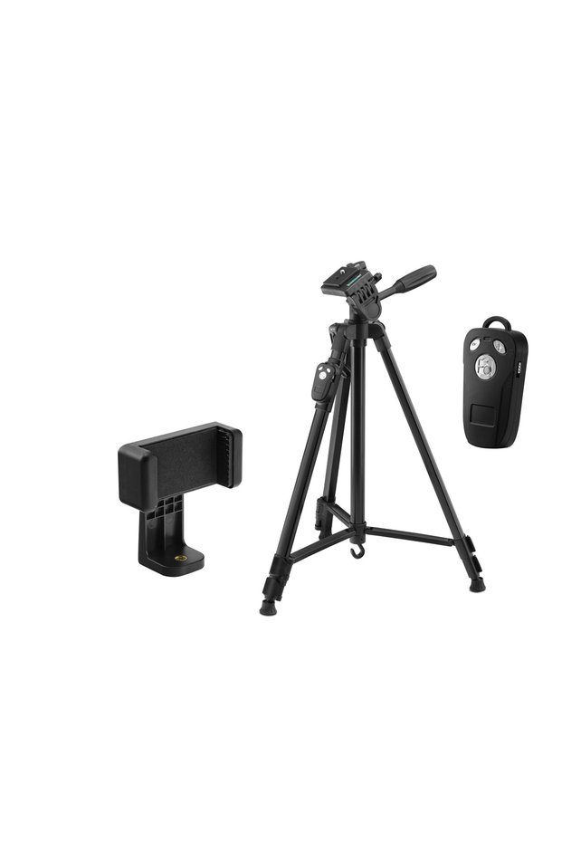 Phone Tripod Adjustable Arm Bluetooth Controlled 140 cm Black Hdx3388