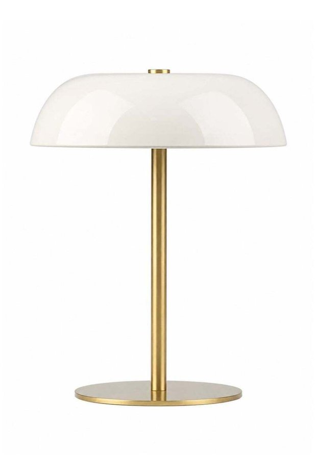 21CM Rechargeable Cordless LED Desk Lamp White | Portable Metal Table Lamp with 3 Color Stepless Dim