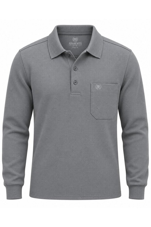 Simenti Regular Fit Polo Neck Long Sleeve Sweatshirt - 7798