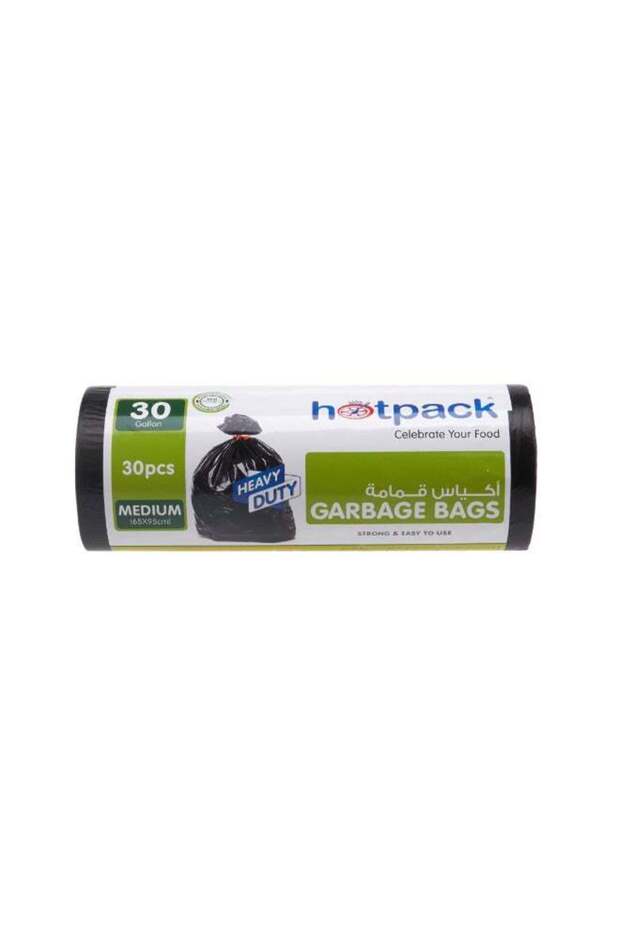 Garbage Bag Roll 65X95cm, 30 Pieces Black 65x95cm