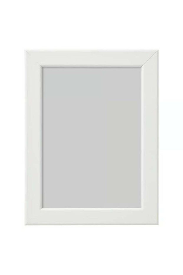 FISKBO White Photo Frame 13x18 cm (5x7 Inch) – Lightweight Wall Frame with Shatterproof Plastic Fron