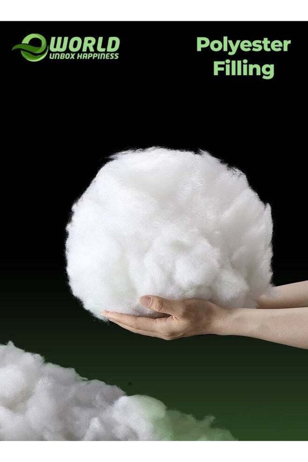 Eworld White Polyester Filling Fluffy High Resilience Stuffing for Cushions, Pillows, Teddy Bear and
