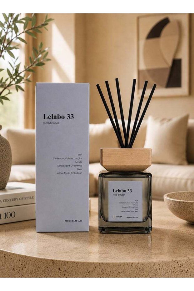 Spectra Home Reed Diffuser LELABO 33, 500 ML | 1 Pack | Reed Diffuser Set, Oil Diffuser & Reed Diffu