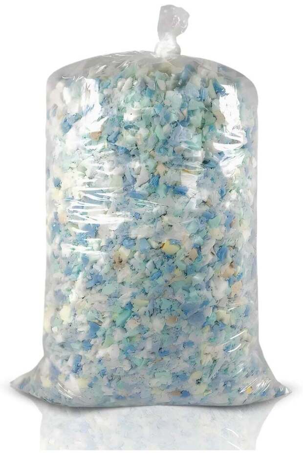 OSBED Shredded Memory Foam for Bean Bag Filling, Dog Bed, Pillows, Sofa Cushions - 1 Kg Mix