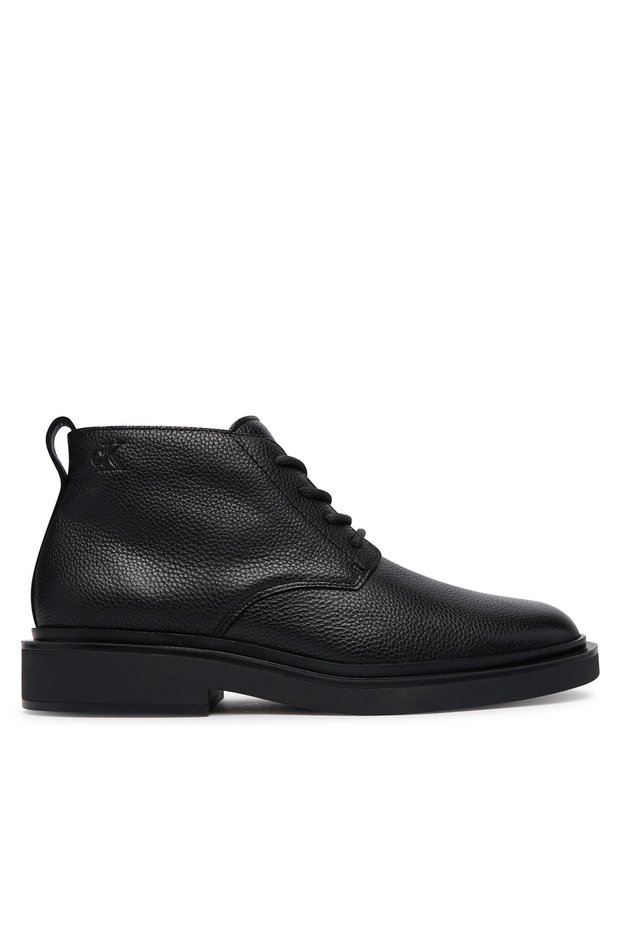 Men's Brand Logo Black Boots & Booties Suitable for Daily Use
