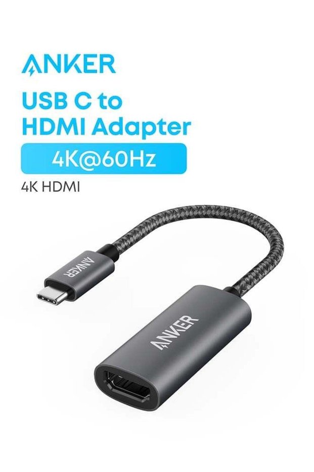 Anker USB C to HDMI Adapter (4K@60Hz), PowerExpand+ Aluminum Portable USB C Adapter, for MacBook Pro
