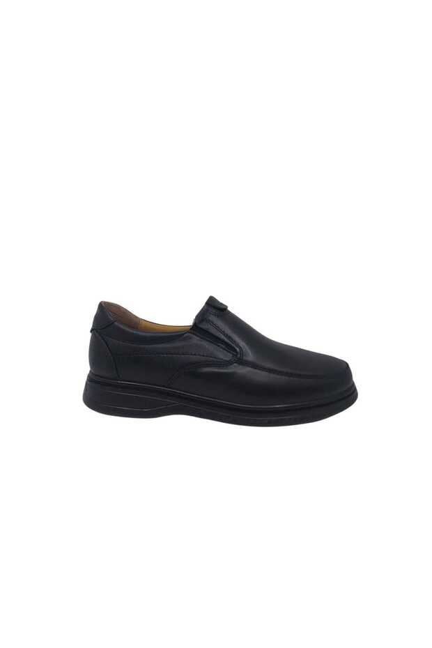 1042 Men's Black Genuine Leather Poly Sole (Lightweight) Shoes