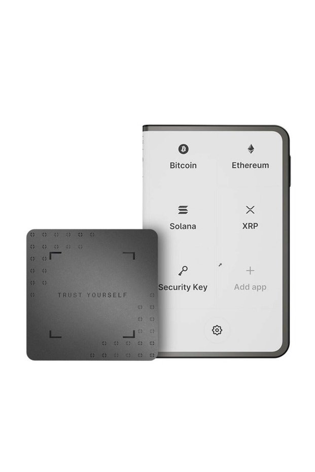 Ledger Stax Hardware Wallet | 3.7" Curved TouchScreen + Recovery Key, Bitcoin Security Safest Crypto