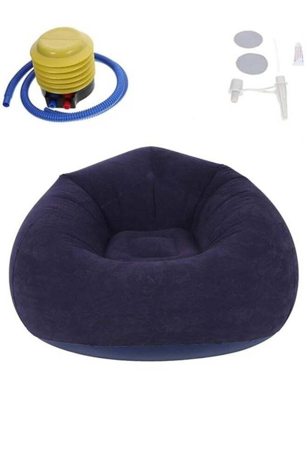 ShebSheb Inflatable Bean Bag Chair with air pump,Portable Foldable Lazy Sofa Lounger,Washable Couch