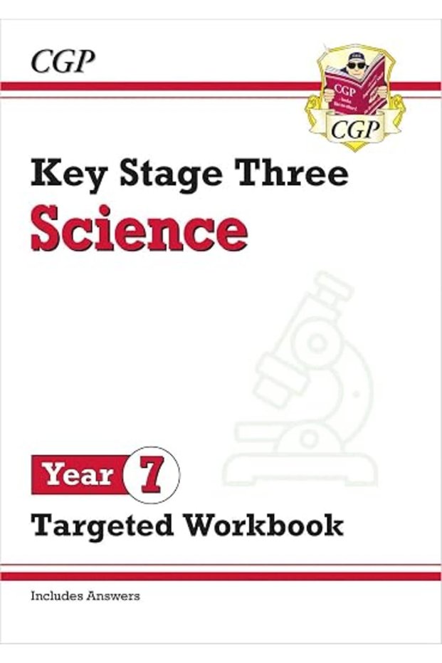 كتاب تمارين موجه لمرحلة الصف السابع من مادة العلوم (Ks3) من شركة Coordination Group Publications Ltd (CGP) (مع الإجابات)