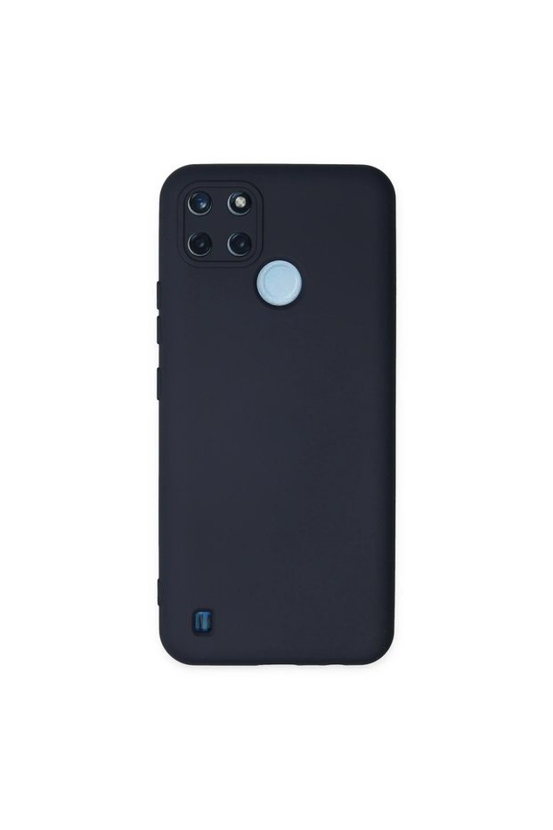 Realme c25y case nano inner velvet silicone - navy blue