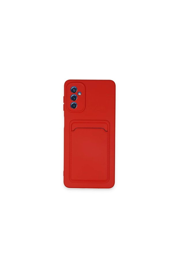 Samsung Galaxy A14 4g Case Kelvin Silicone with Business Card - Red