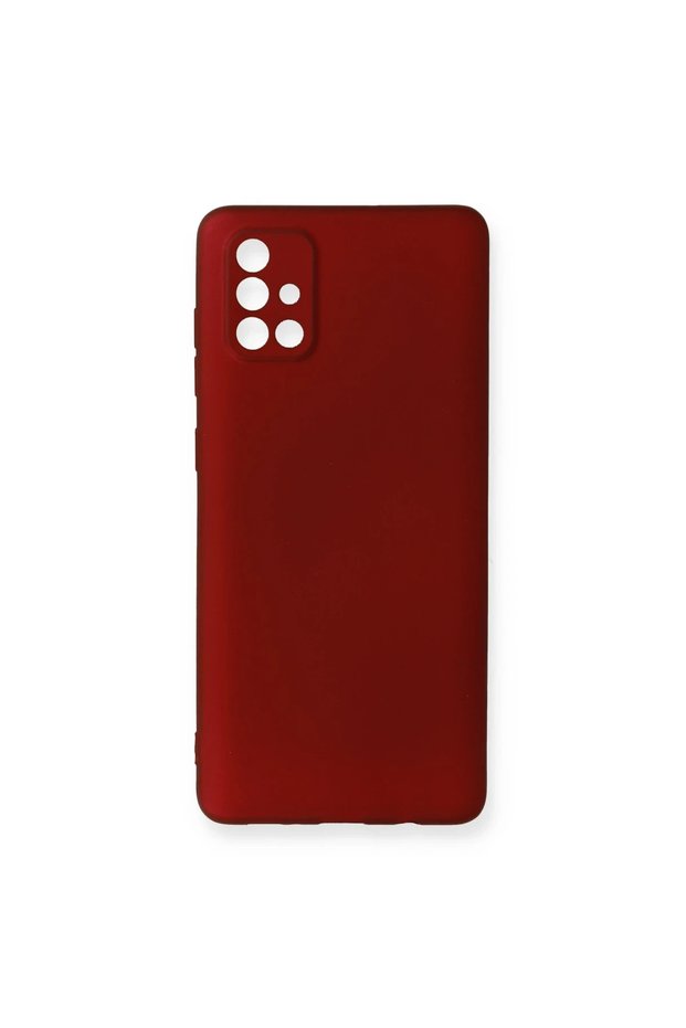Samsung Galaxy A71 Case First Silicone - Burgundy