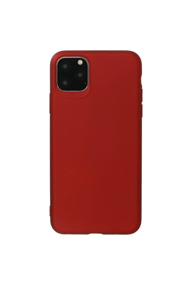 Apple iPhone 11 Pro Max Case First Silicone - Burgundy