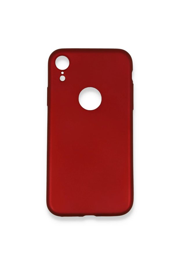 Apple iphone xr case first silicone - burgundy