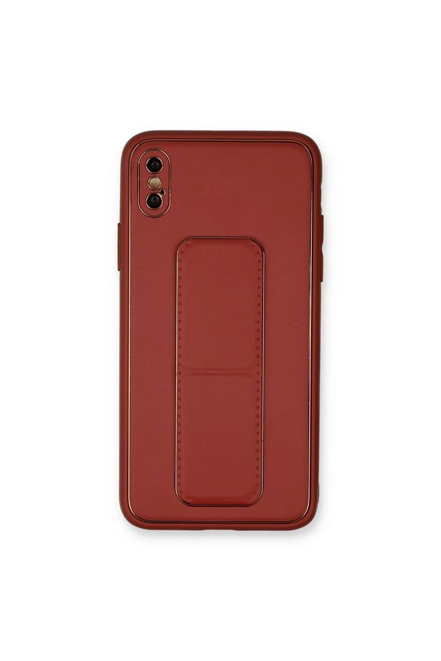 غطاء حامل من الجلد لـ Apple iPhone XS Max - فوشيا