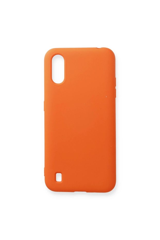 Samsung galaxy a01 case nano inner velvet silicone - orange