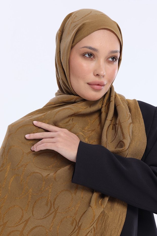 Alia Shawl - Vo Roma Pattern - Mustard