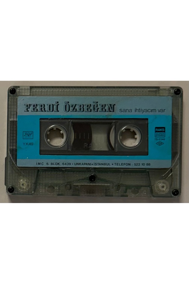 Ferdi özbeğen "i need you" paper print cassette (no cardboard box, cassette only). the cassette shown in the photo will be sent.