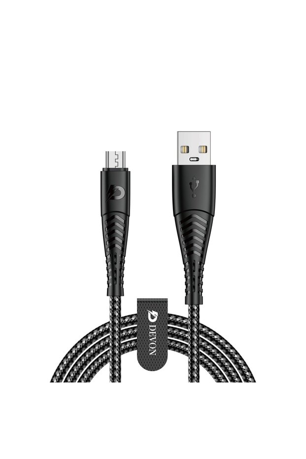 كابل شحن سريع قماش ضد القطع بقدرة 20 واط من USB-A إلى Micro USB