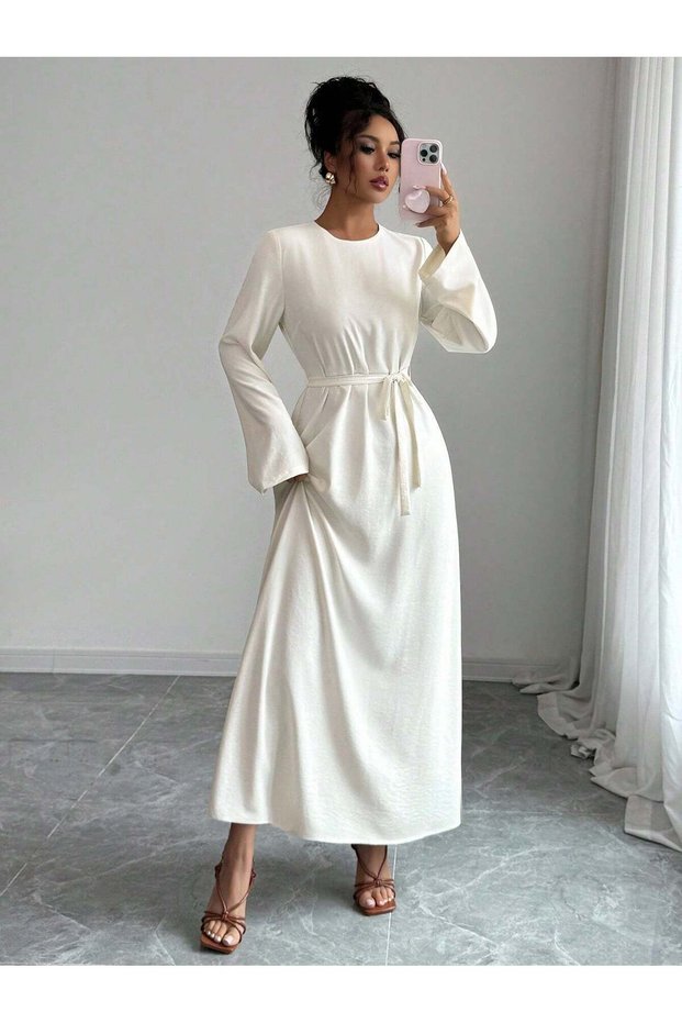 Rochie maxi, alb