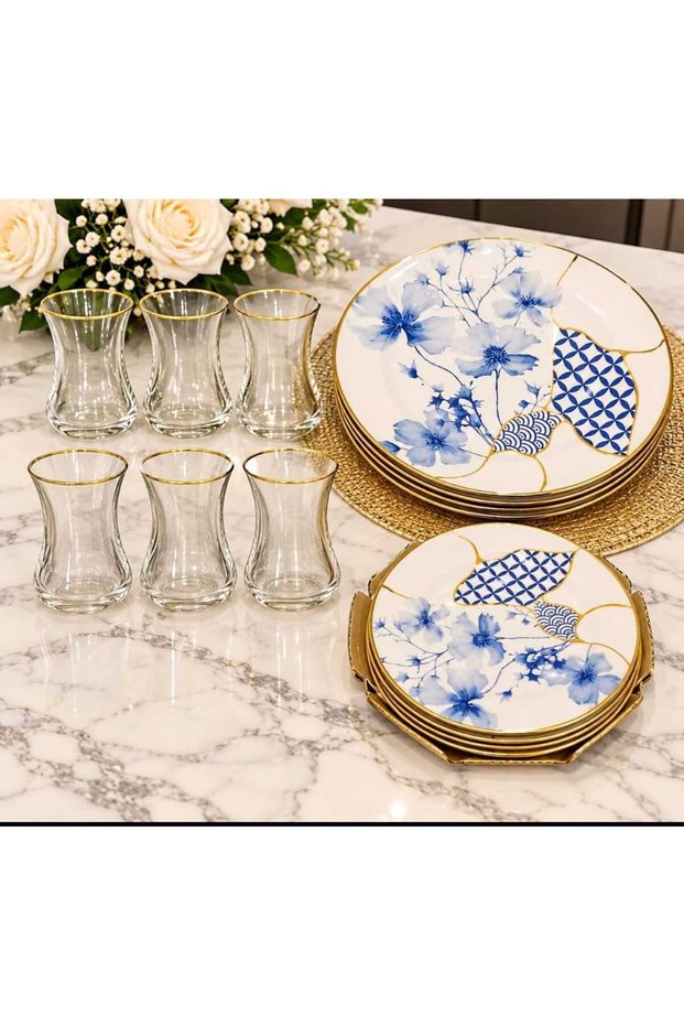 Tea and Cake Set Tea Set for 6 People