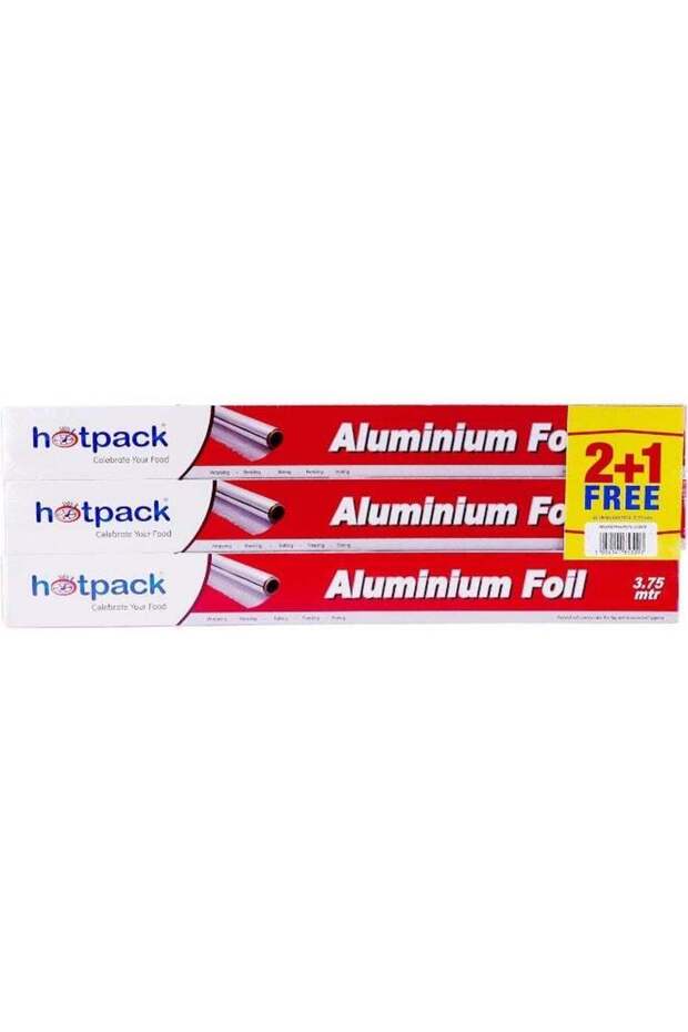 Aluminium Foil 45cm X 3.75 Metre 11 Micron 2+1 Free Offer Pack