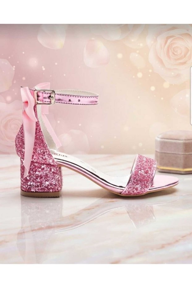 Pink Girls' Broken Glass Heels