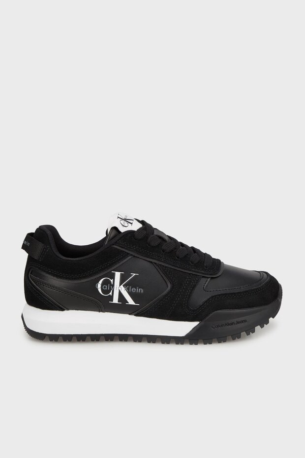 Women's Brand Logo Black-White Sneaker Suitable for Daily Use