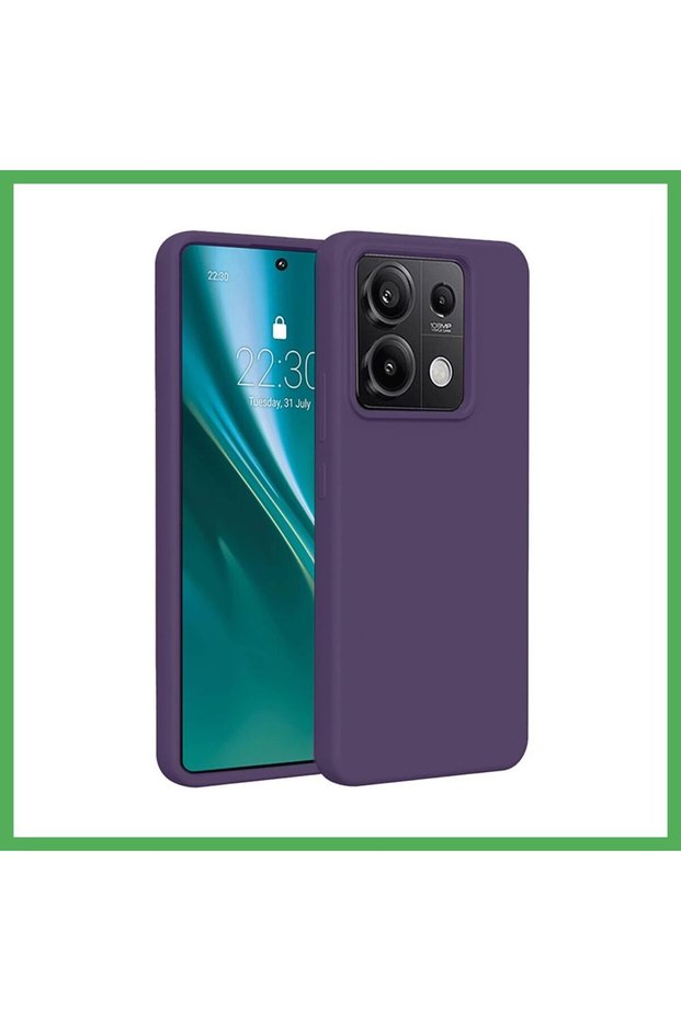 حافظة متوافقة مع هاتف Redmi Note 13 Pro 4G من السيليكون الأول - أرجواني BEZOSS