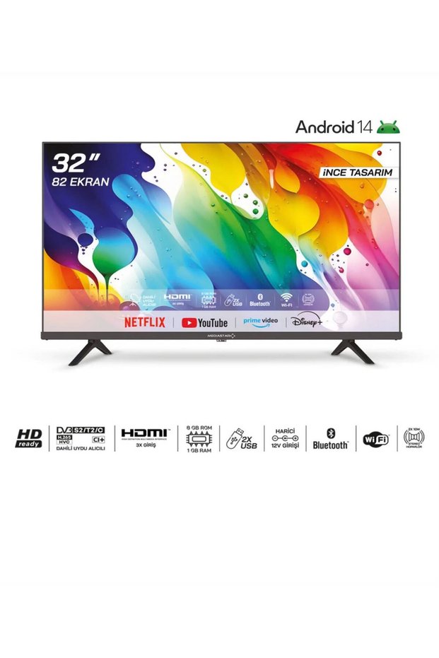 32” 82 Ekran Android 14 Tv
