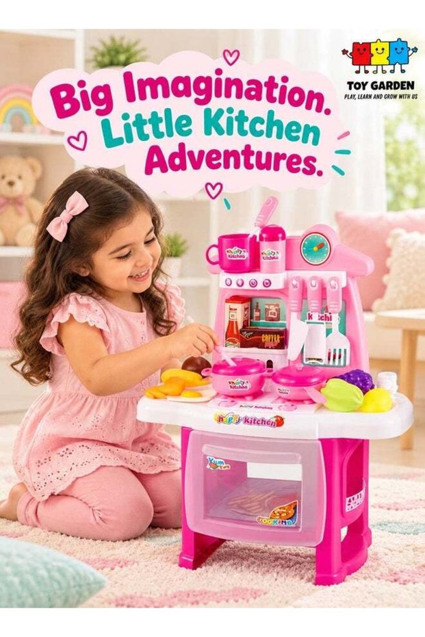 Children Cooking Play Kitchen Toys Pretend & Play Baby Kids Home Educational Toy for Kids