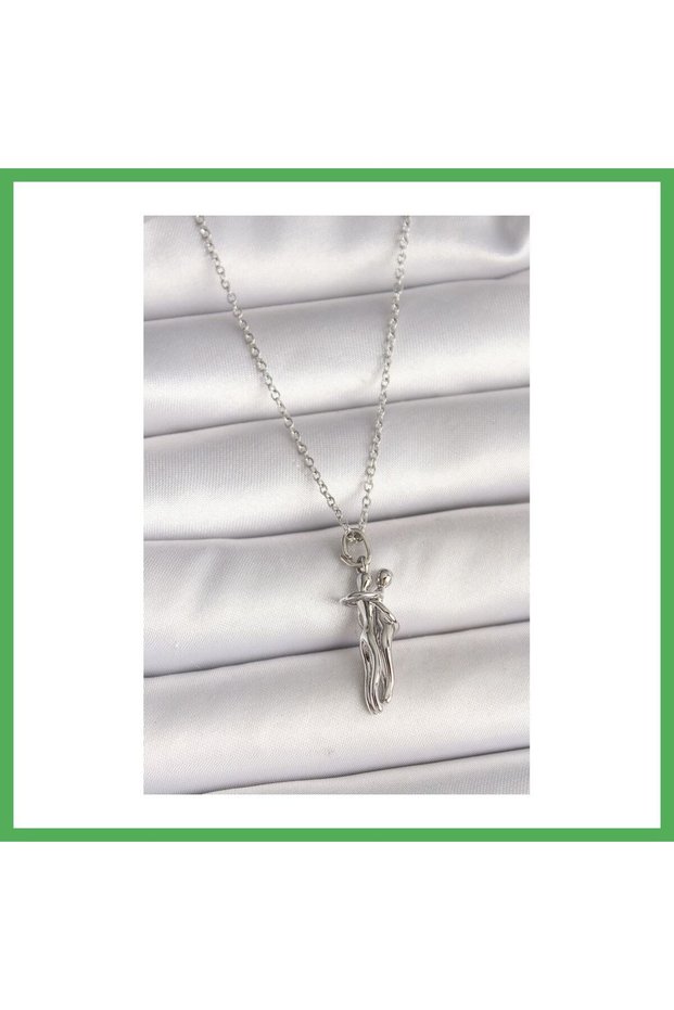 316L Steel Silver Color Chain Hugging Model Women's Necklace Bezoss