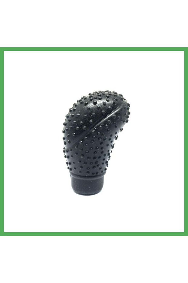Silicone Gear Shift Knob Cover Massaged Oval Black Bezoss