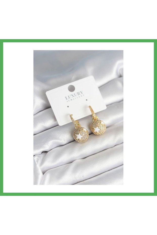 Top Star Model Zircon Stone Women's Earrings Bezoss