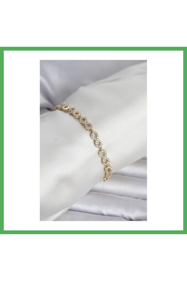 Xuping Zircon Stone Infinity Model Women's Bracelet Bezoss