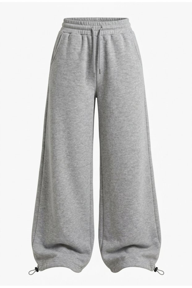 Trend Basics 3-Stripes Baggy Tracksuit with Elastic Waist and Stopper