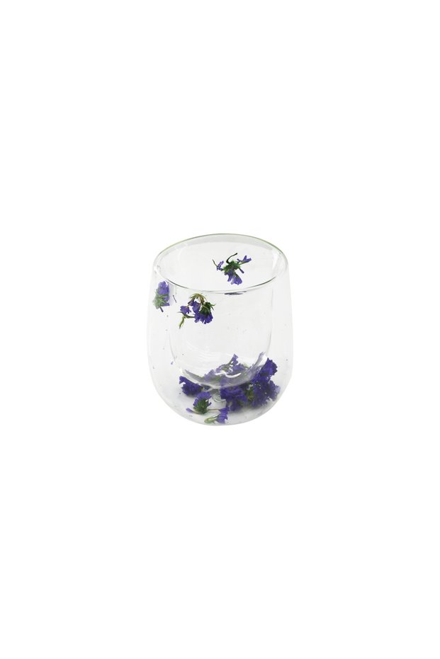 Flower Patterned Double Layer Handleless Cup 350 ml Series A6 Pack of 100