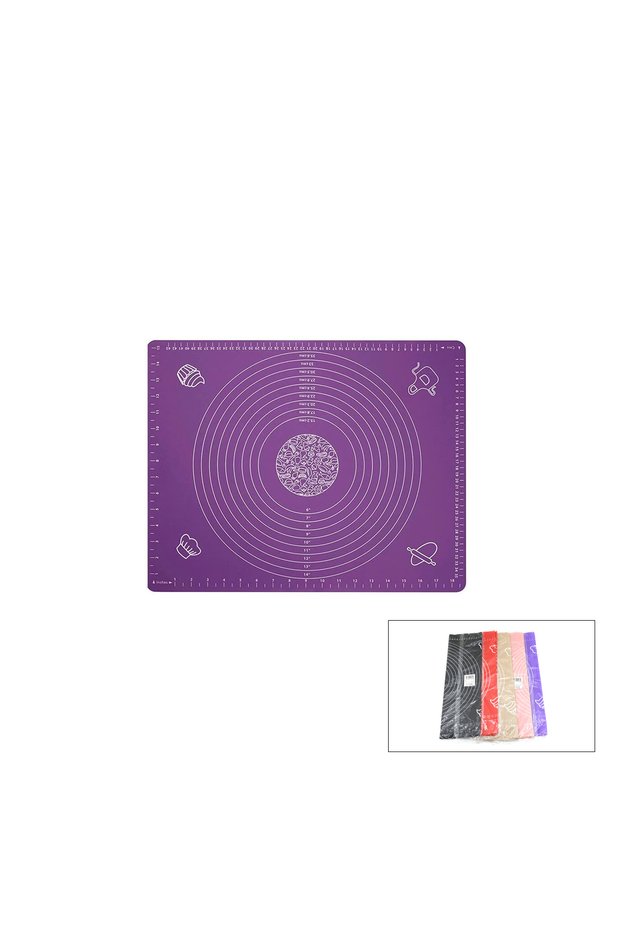 Scale Silicone Dough Rolling Mat Rectangular 45X65 cm Colorful