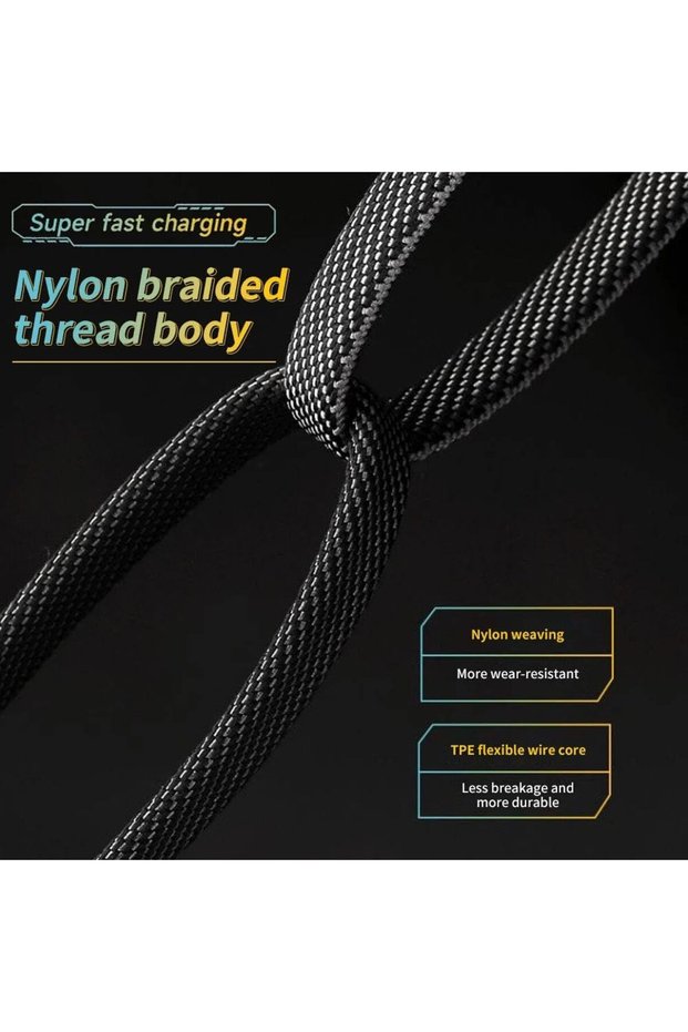 4-in-1 Fast Charging Cable compatible with iPhone, Samsung, iPad