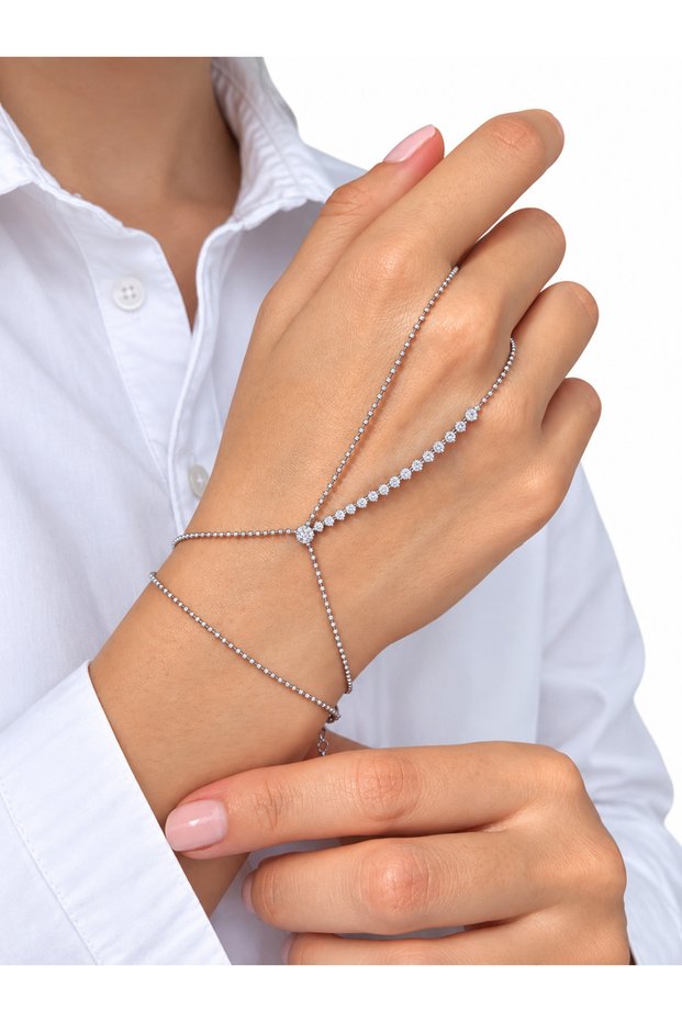 Modern Design Handcrafted Stone Row Ball Chain Stylish Shahmeran
